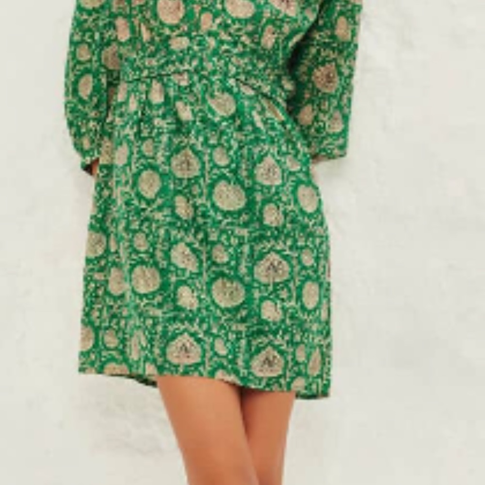 BA&SH PAZ PRINT SHORT DRESS - Picture 2 of 3